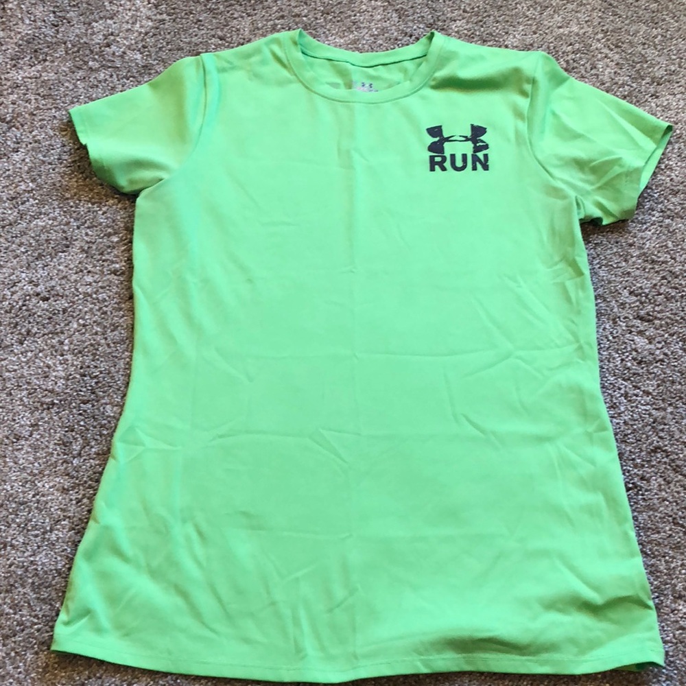 Women’s lime green running shirt